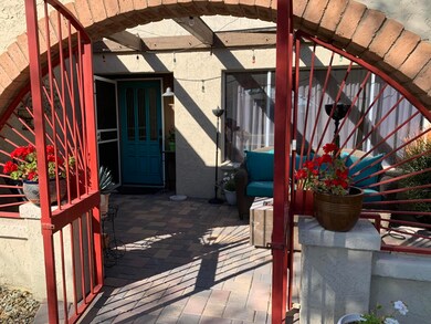 closeup of courtyard