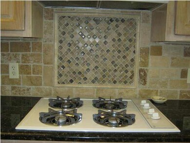 New granite counters & back splash