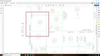 Plat map of lot