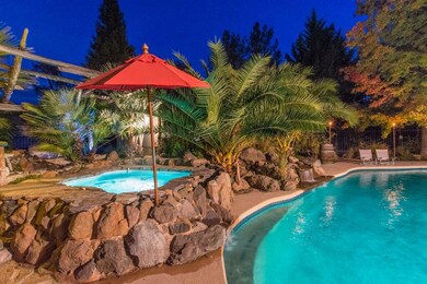 Hot tub area