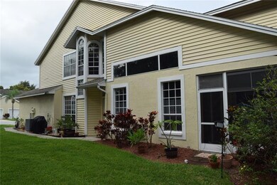 Closer view of the side of the townhouse and front door area