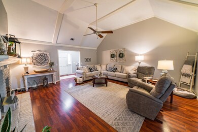 Exposed wood beams