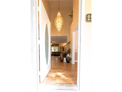 Welcoming entry with vaulted ceiling