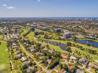 Aerial view of neighborhood