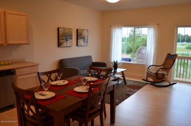Open Living/Kitchen/Eating Area