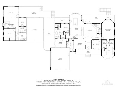 Floor Plan House and Guest Cottage