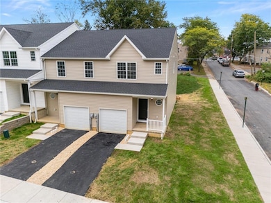 Model photos of the townhomes.