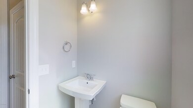 Powder room - mirror has been added