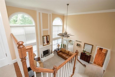 Family room with gas fireplace