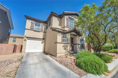 View of front facade featuring an attached garage,