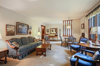 the living room is huge