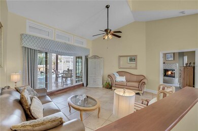 Formal living room with master bedroom to the righ
