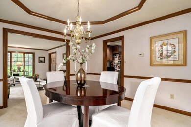 Spacious dining room