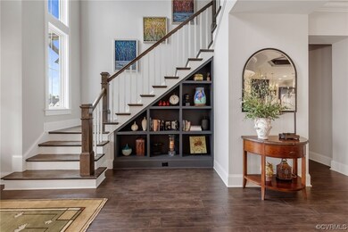 Foyer, stairs and built-ins