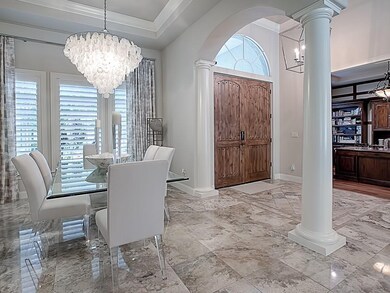Formal Dining area with views of the front yard an