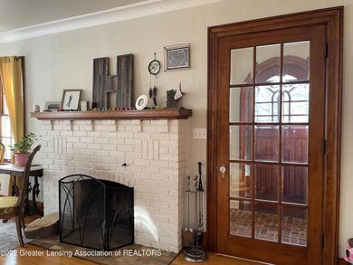 6 - Door and fireplace