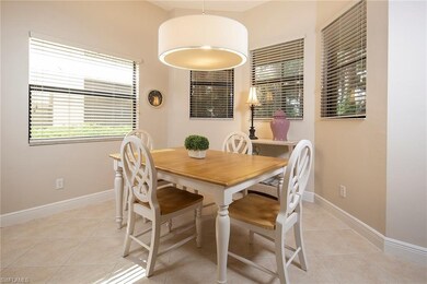 Plenty of light in dining area