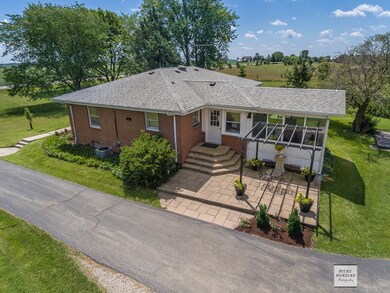 Ariel view of the home
