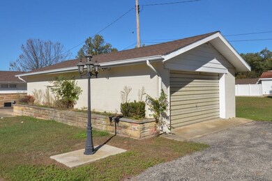 garage is a drive thru with doors on each side
