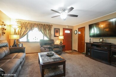 Great room to entertain or unwind, features large 