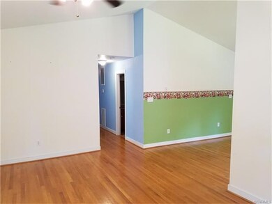 Open transition between the Living Room & Kitchen