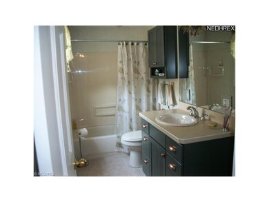 The main bath has also been update and joins the m