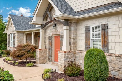 Craftsman's stone and shaker front elevation!