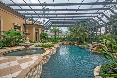 Resort Style Pool, Fountain, Waterfall, and Spa in
