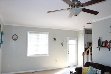 Family Room showing exit door onto deck and rear s