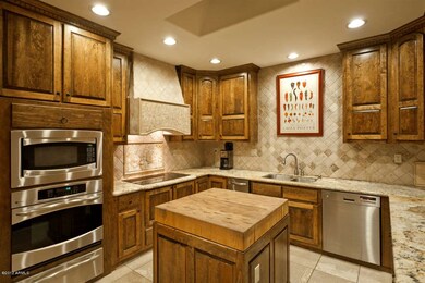 Stone Vent Hood & Butcher Block Island