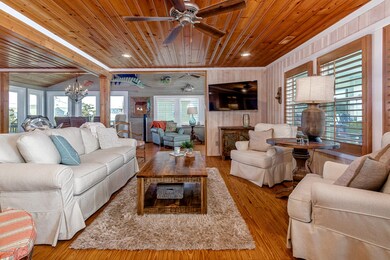 Beautifully paneled coastal living area
