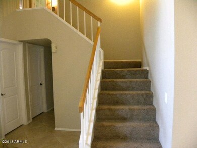 Staircase to secondary bedrooms