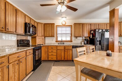 Plenty of room in this kitchen to add a great isla