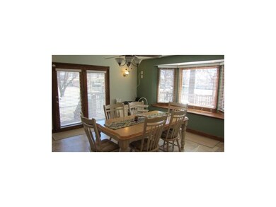 Lots of daylight enters the dining room