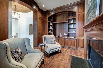 Another view of the library/study.   This room is