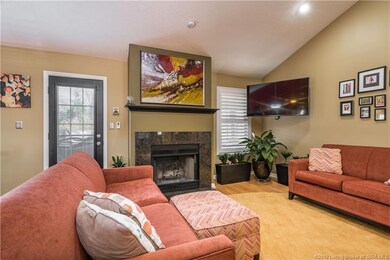 The door pictured leads to a sprawling back covere