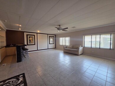 Living room with wet bar