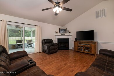 Vaulted Ceiling over the Living Room