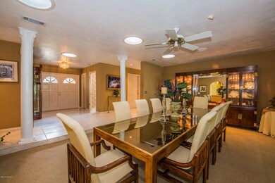 Dining room w_ front door view