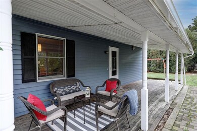 Covered porch for entertaining