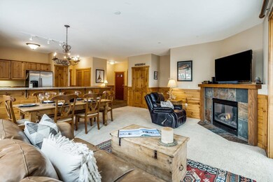 Great room with a gas fireplace.