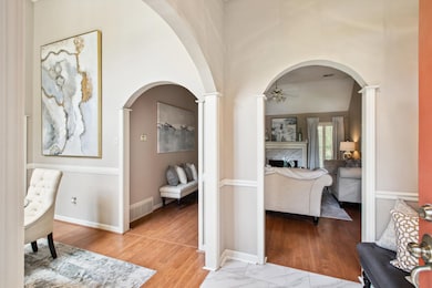 Interior space featuring light wood-type flooring