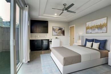 This first floor bedroom/study has private entranc