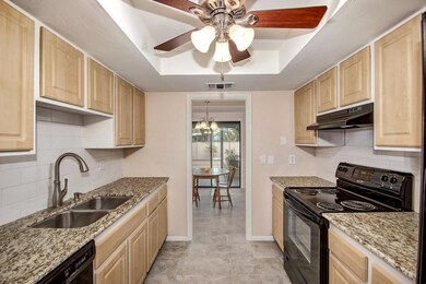 Kitchen as seen from breakfast nook