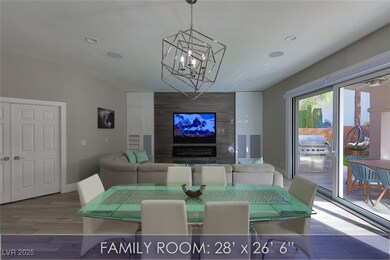 Dining room featuring a notable chandelier, recess