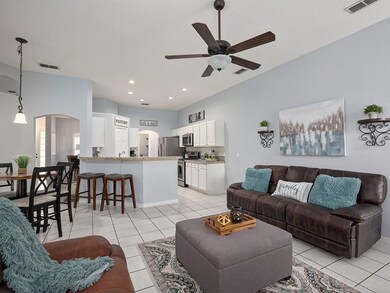 Seamless flow with open kitchen/living/ dining/ family room/dinette makes this perfect for large gatherings and entertaining.