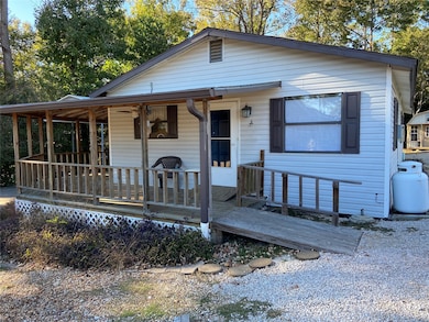 Covered front porch with ramp access