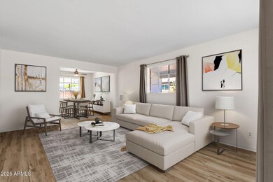 Virtually Staged Living Room