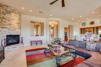 4. FLOOR TO CEILING CLONESTONE FIRE PLAC