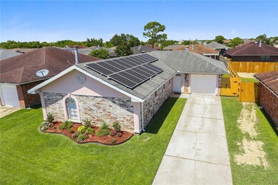 Beautiful home with solar panels